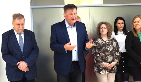 Fot. Dyrektor Wydziału Geodezji i Kartografii Henryk Siuda